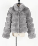 Women Fur Jacket Casual Fashion Plush Coat
