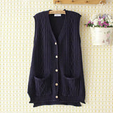 Women Vest plus Size Vest Middle-Aged Women's Knitted