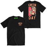 Green Day T Shirt Rock Punk Moto Skeleton