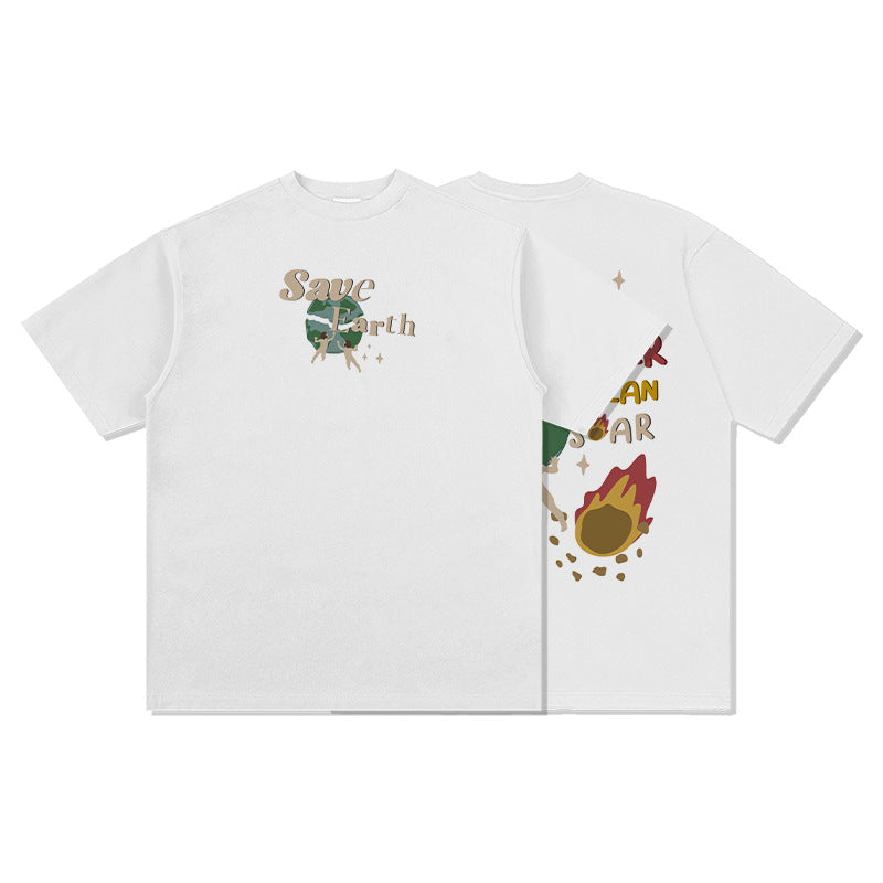 Unisex T-Shirt Autumn/Winter Print Long Sleeve T-Shirt Loose