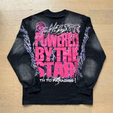 Hellstar long-sleeve T-shirt old washing water loose casual T-shirt