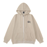 Stussy Hoodie Zip Cardigan Hooded Sweater