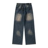Men Jeans Loose Hole Versatile Casual