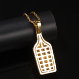 Jewelry Design Wine Bottle Pendant Fashion Copper with Zircon Jesus Pieces Far East