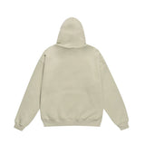 Men Fleece Lined Hoodie Autumn and Winter Embroidery Letter Hooded Sweater Men Oversize Loose Casual