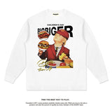 Unisex Long Sleeve Shirt Autumn/Winter Print Long Sleeve T-Shirt Loose