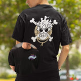 Devil Fruit Sun God Luffy Classic T-Shirt Men Anime Cotton