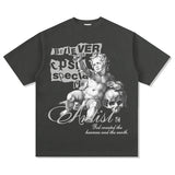 Unisex T Shirt Summer Print Short Sleeve