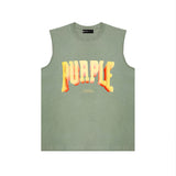 Purple Brand Tank T Shirts Sleeveless T-shirt Vest