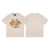 Synaworld T Shirts central cee rabbit car print casual loose t-shirt