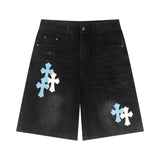 Chrome Heart Shorts Summer Denim Shorts
