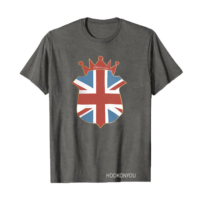 Inspired by Queen's Platinum Jubilee 2022 Elizabeth 70 Years T-shirt Short Sleeve T-shirt