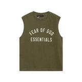 Fog Essentials tank summer FOG letter round neck pullover vest