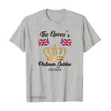 Inspired by Queen's Platinum Jubilee 2022 Elizabeth 70 Years T-shirt Logo Printing