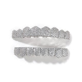 Grillz hiphop copper 8 zircon fangs Spectrum