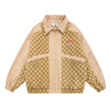 Women Jackets Stitching Lapel Couple Baseball Uniform