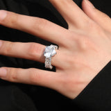 Rings ins Wind Heart Ring Gold Copper Zircon Spectrum St. Valentine's