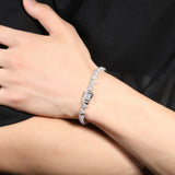 Bracelet Double Love Hip Hop Copper Inlaid Zircon Spring Bracelet St. Valentine's Spectrum