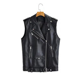 Women Vest Leather Waistcoat Belt