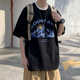 Men T Shirt Loose plus Size Versatile Trend Casual