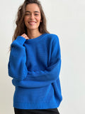 Women Work Business Casual Sweats Knitted Loose Solid Color Sweater