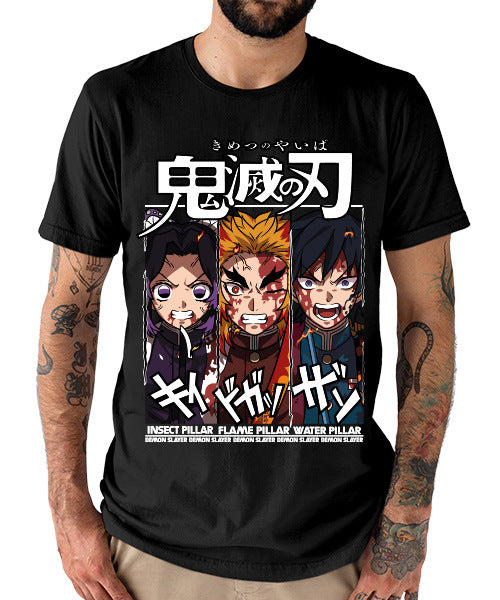 T-shirt For Anime Demon Slayer Shinobu, Tomioka y Rengoku