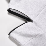 Men Fleece Lined Hoodie Sweater Men's Winter Hooded Pullover Fashion Brand High Street Vibe Loose