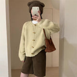 Women Knitted Cardigan Loose Slimming