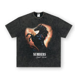Vintage T-shirts Printed Men's Short Sleeve T-Shirt Washed and Old