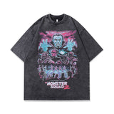 Men T-Shirt Distressed Cartoon Print