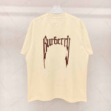 New Casual Street Letter Brand Printed Round Neck Men Oversize