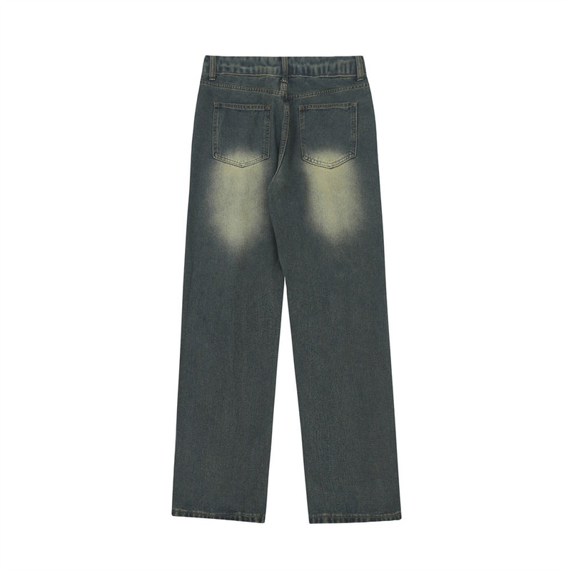 Men Jeans Retro Casual Loose