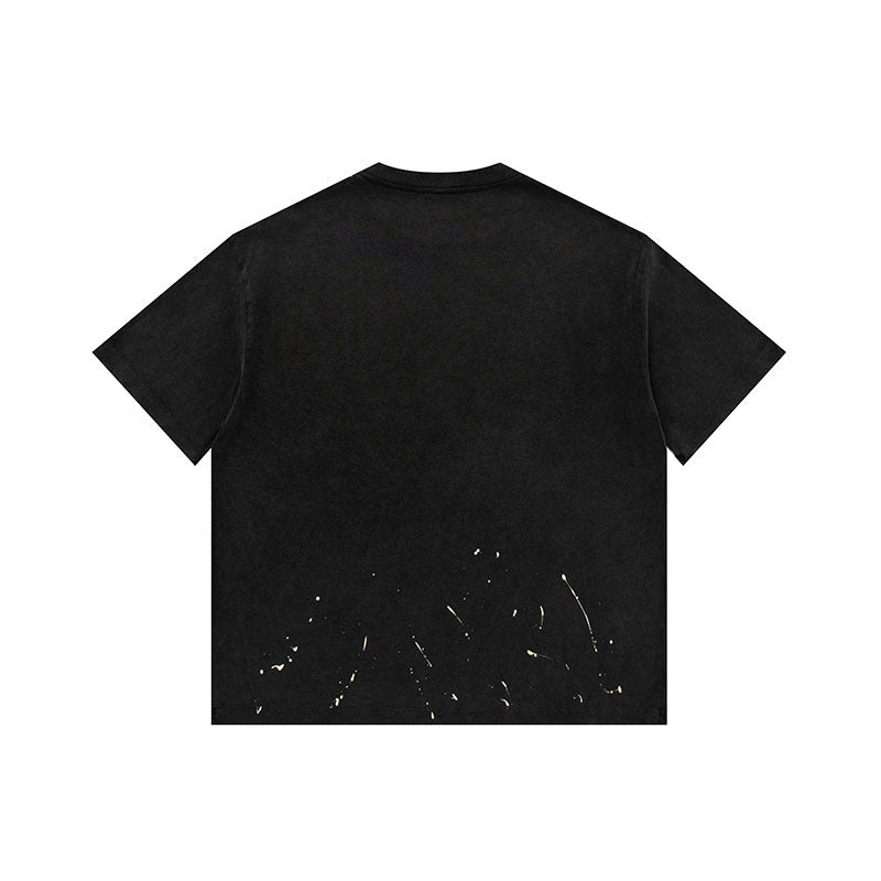 Men T-Shirt Cityboy Heavy Splash-Ink Retro Casual