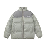 Unisex Coat Versatile Cotton Coat Thick PU Leather