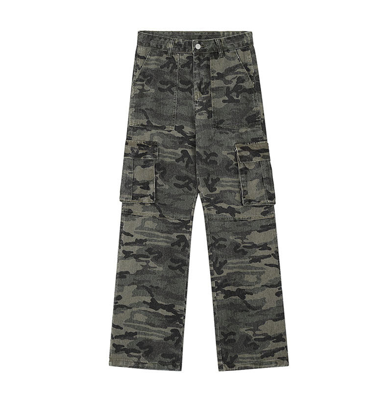 Cargo Pants Multi-Pocket Camouflage Workwear