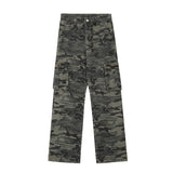 Cargo Pants Multi-Pocket Camouflage Workwear