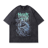 Men T-Shirt Retro Portrait Printing Loose