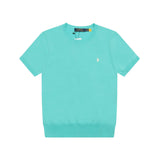 Ralph Lauren Knitted sweaters Ralph Lauren Knitted Short Sleeved Shirt RLl Pony Standard Knitted Twist Embroidered Short Sleeve Top T-Shirt