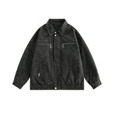 Women Jackets Vintage Suede Casual Jacket