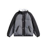 Unisex Coat Corduroy Stitching Lamb Wool