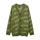Women Sweater Vintage Knitted Sweater Loose Cardigan