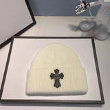 Chh Chrome Heart Beanie Vintage Cross Wool Knitted Hat
