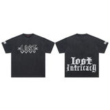 Lost Intricacy T-Shirt Skull Wash Casual Short Sleeve T-Shirt