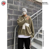 Kapital Sweater Hida Hehong Cross Pattern Ripped round Neck Sweater Pullover Long Sleeve Sweater