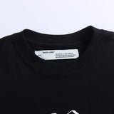 Ow T Shirts 3D Twisted Sketch Graffiti Arrow Print