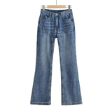 Women Jeans Bell-Bottom Pants Loose Slimming and Tall