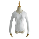 Women Hoodie Slim-Fit Cardigan Leisure Sports