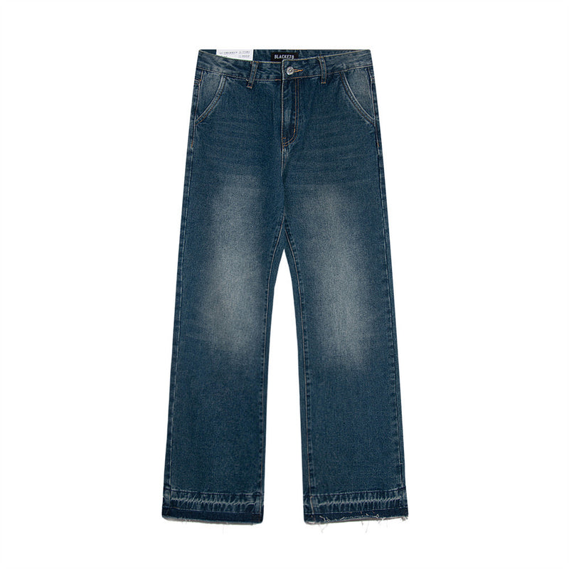 Men Jeans Loose Burrs All-Match