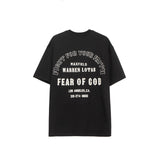 Fog Essentials T Shirts Spring/Summer FOG Sanskrit Alphabet Pattern Crew Neck Short Sleeves