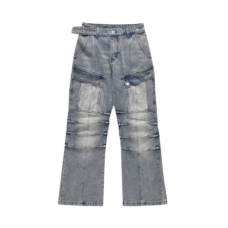 Men Jeans Punk Cowboy Loose Cool